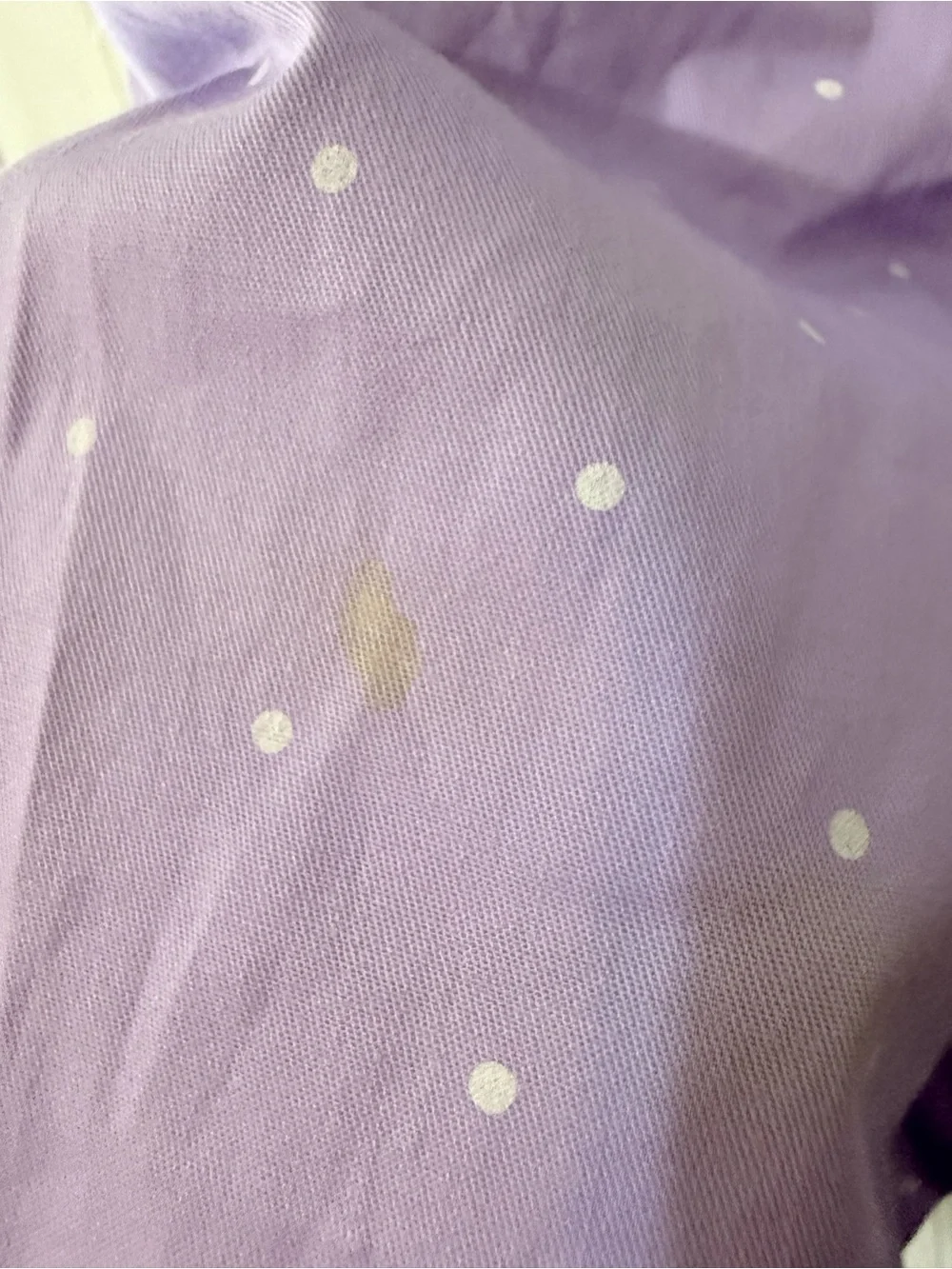 White Stag Lavender Polka Dot Cargo Capri Shorts with Striped Belt